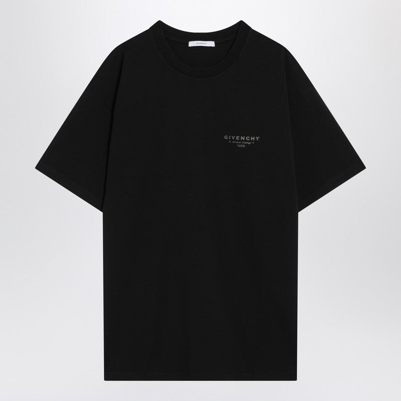 Givenchy Black Cotton T-Shirt With Logo Men - 1