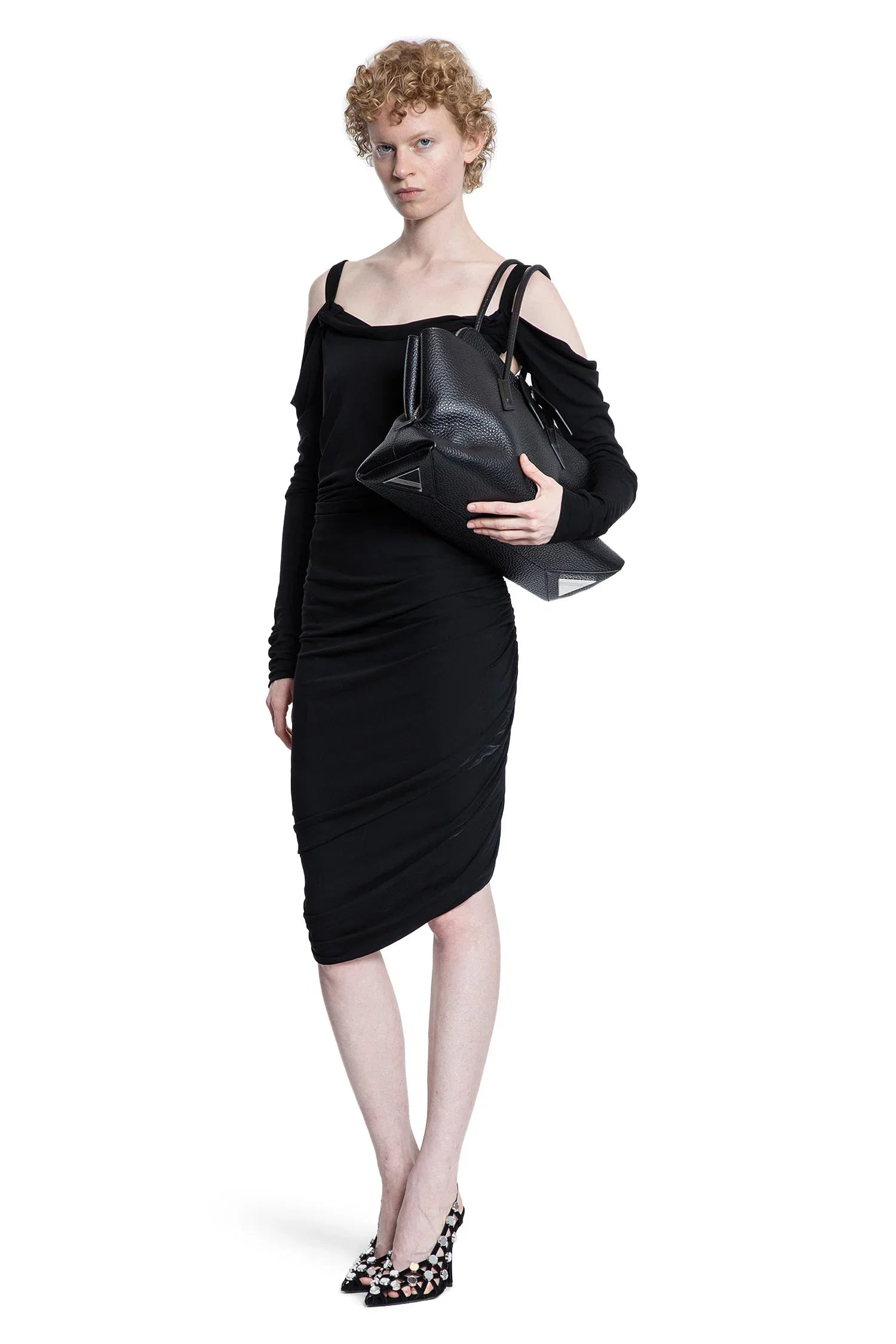 Crepe-Viscose-Midi-Dress - 4