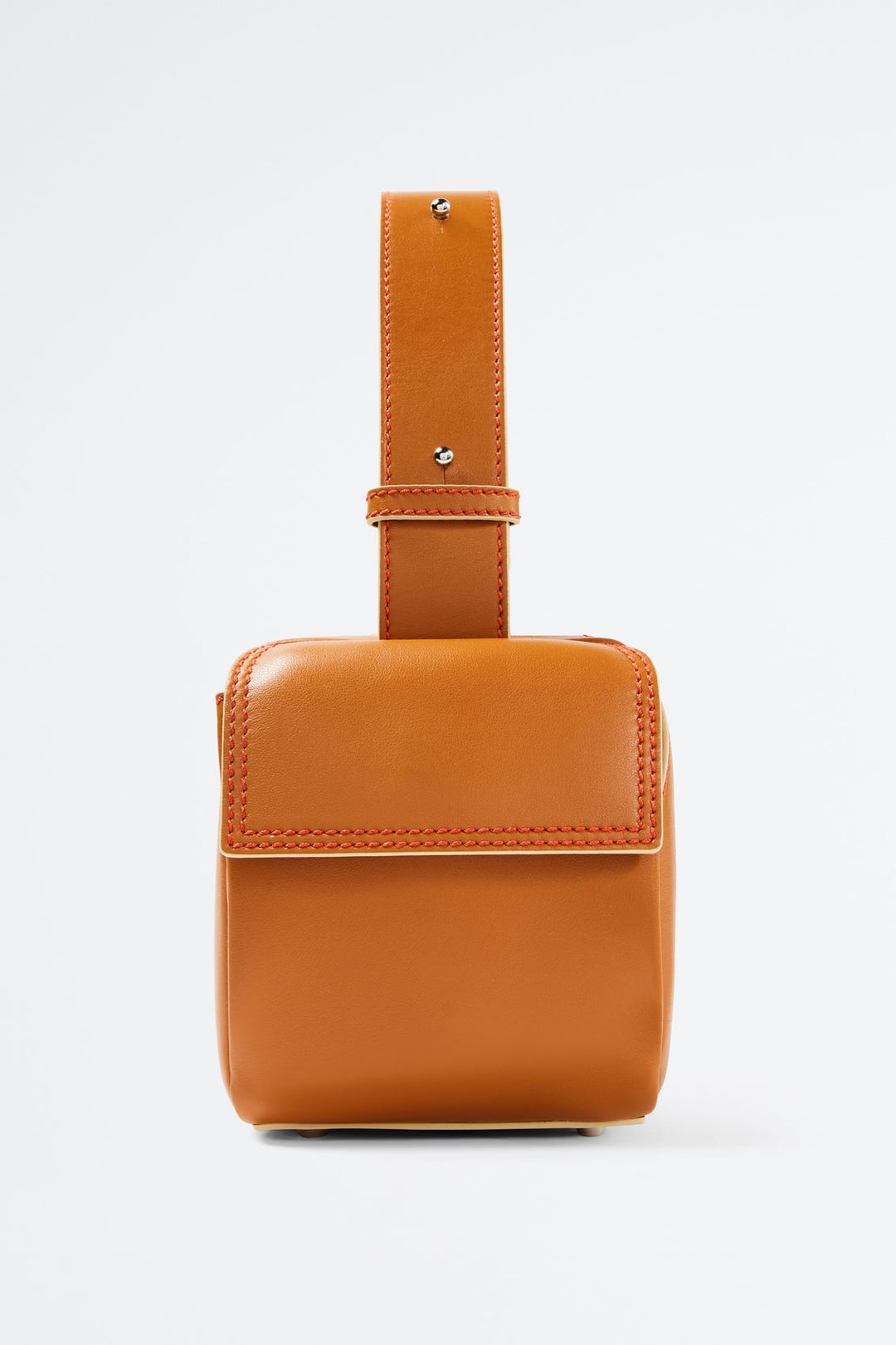 CARAMEL CROSS ZIP LACUBETTO BAG - 3
