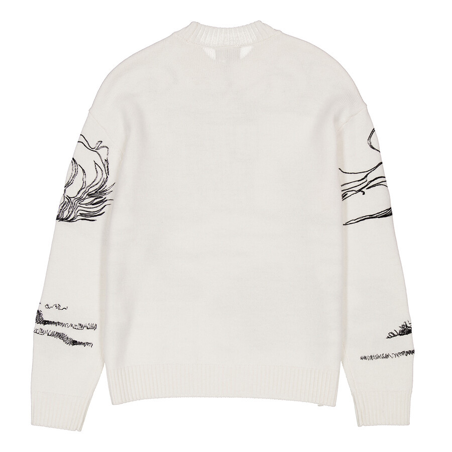 Emporio Armani Nature Embroidery Alpaca-Blend Sweater - 7