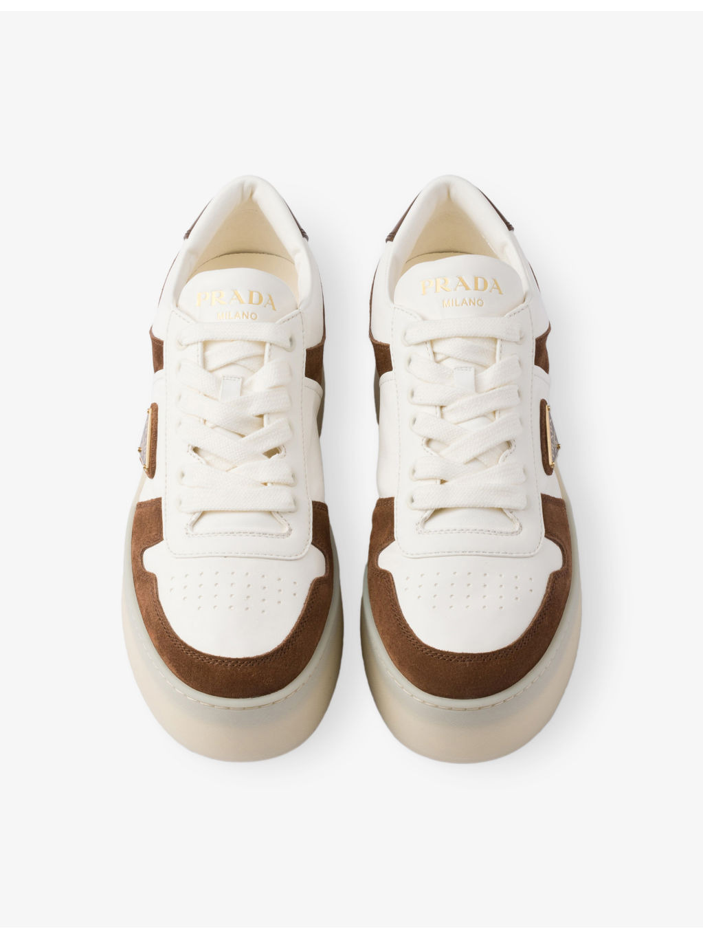 Downtown Leather and Suede Trainers - 2