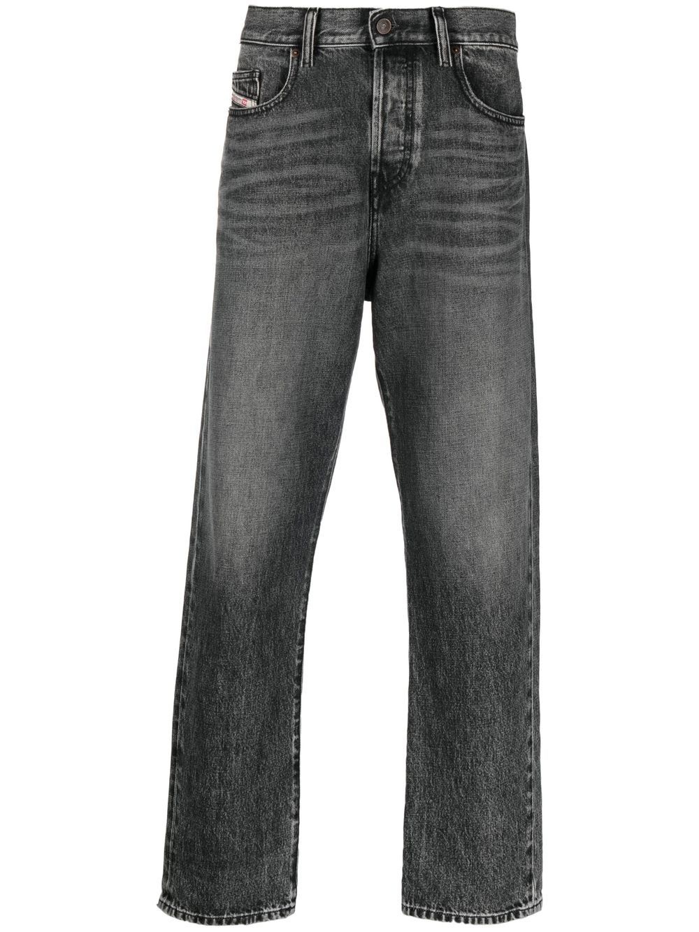 mid-rise straight-leg jeans - 1