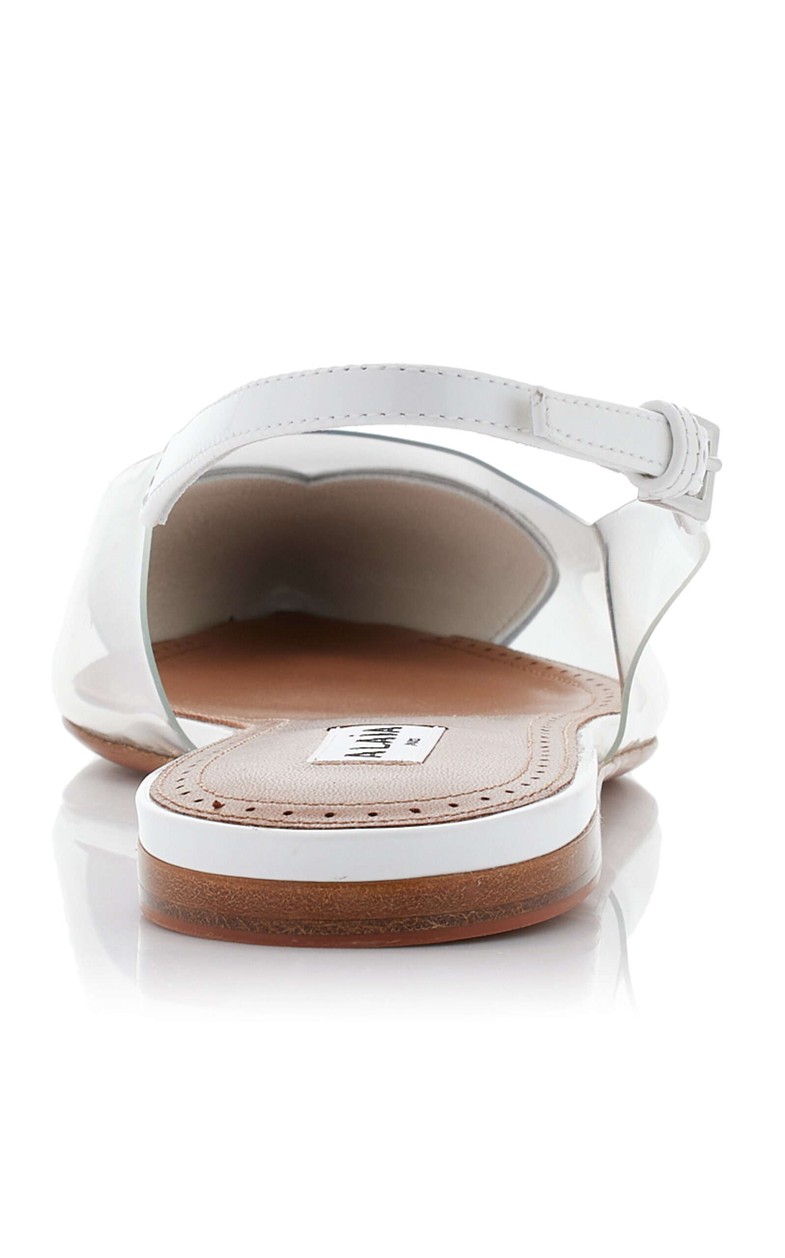 Le Coeur PVC Slingback Flats white - 5