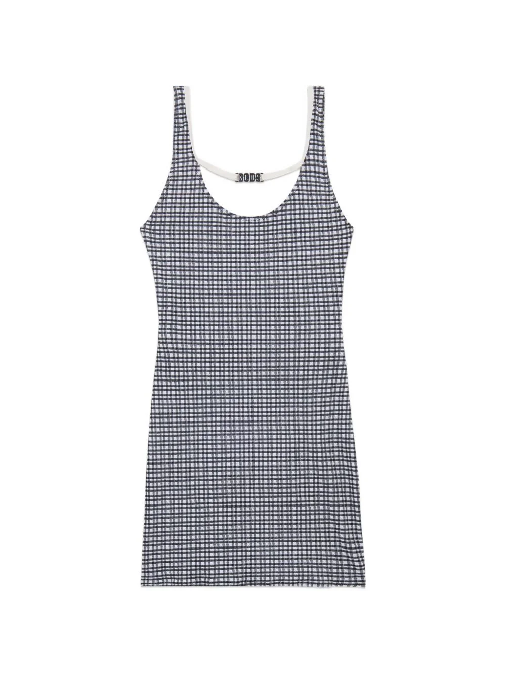 gingham-pattern mini dress - 1