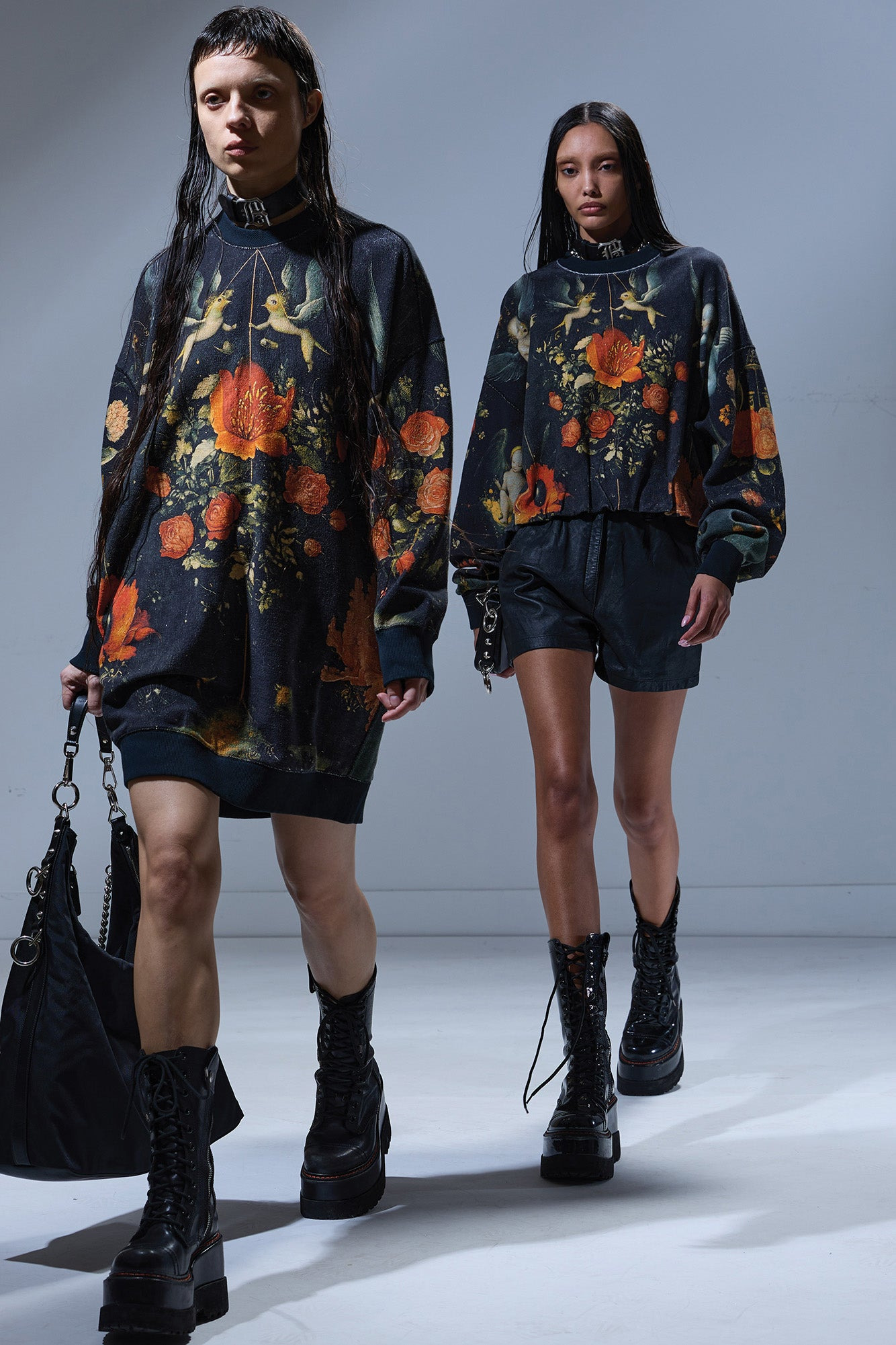GRUNGE SWEATSHIRT DRESS - 2