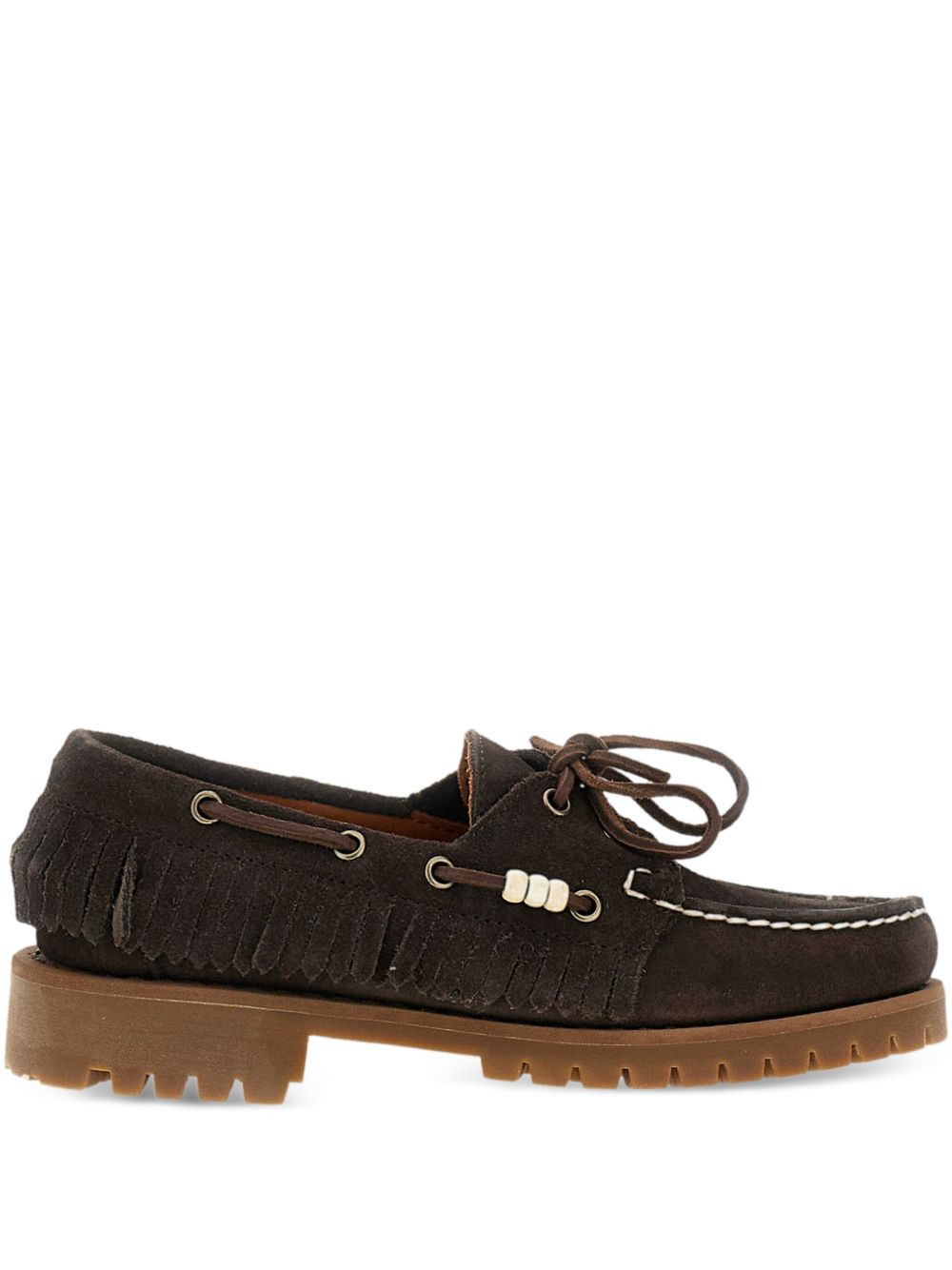 fringed boat shoes - 1