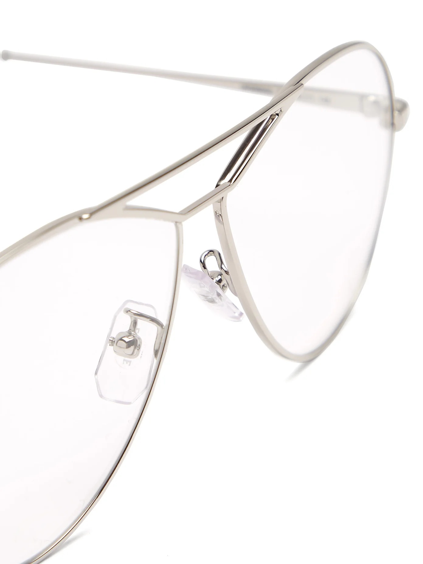 Round-frame metal aviator glasses - 5