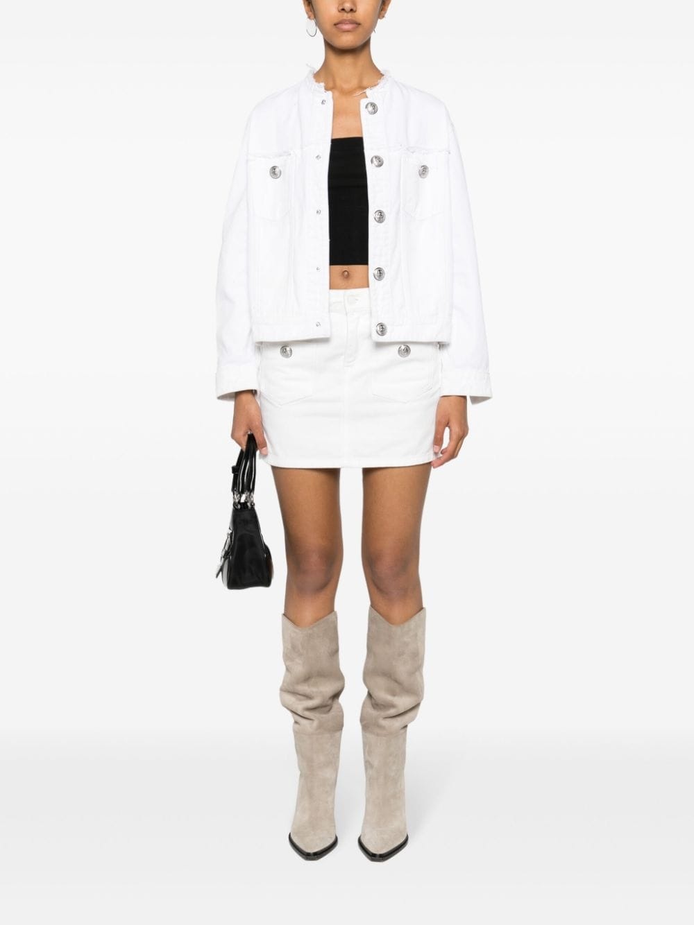Kaely frayed denim jacket - 2