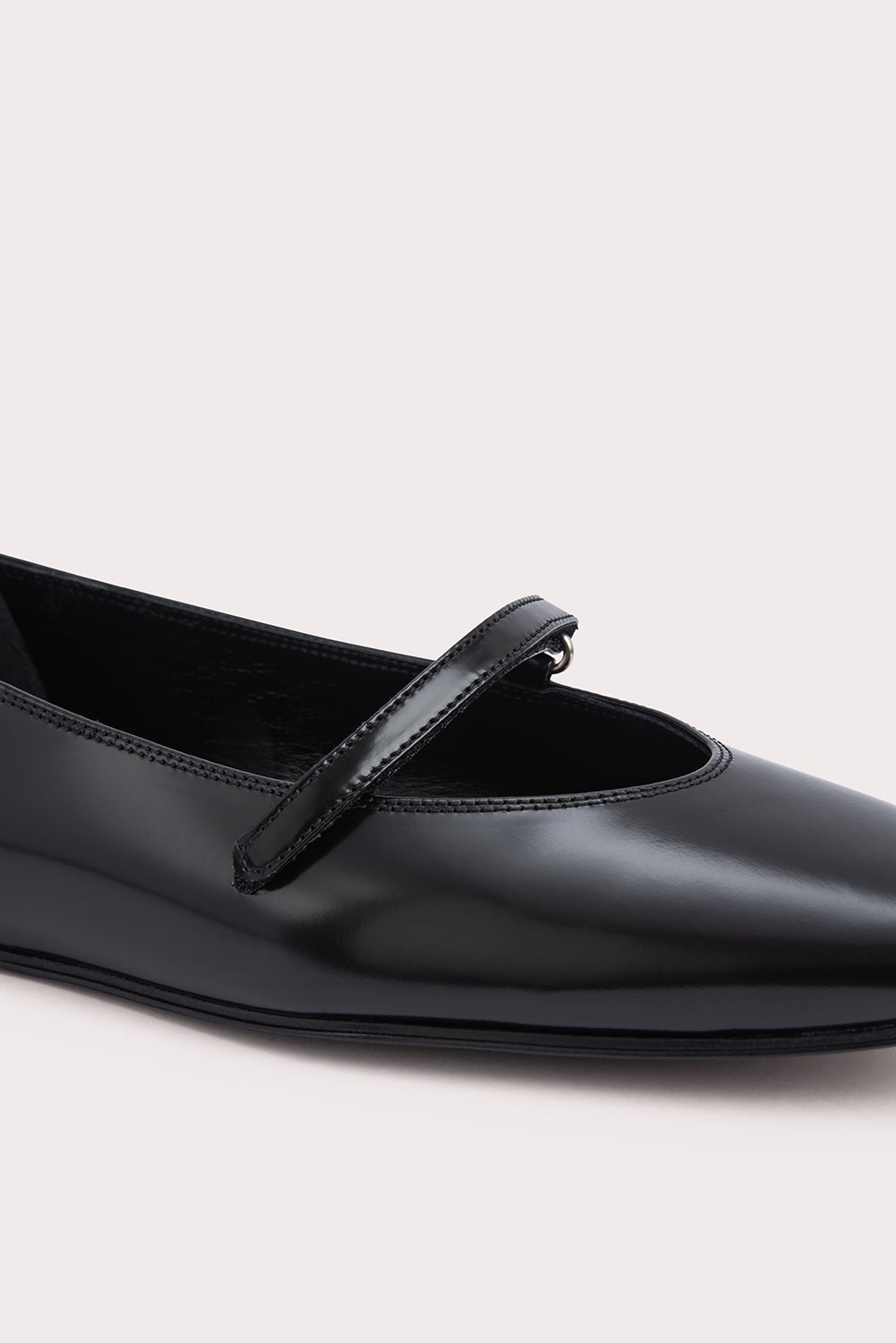 Molly Black Semi Patent Leather - 4