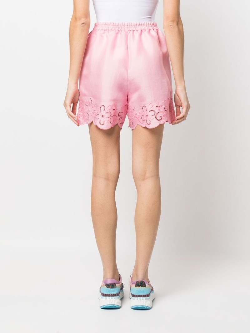 lace-trimmed shorts 4
