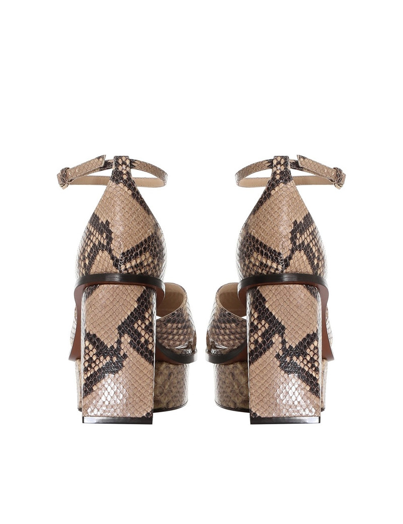SNAKE PRINTED PLATFORM SANDAL 6
