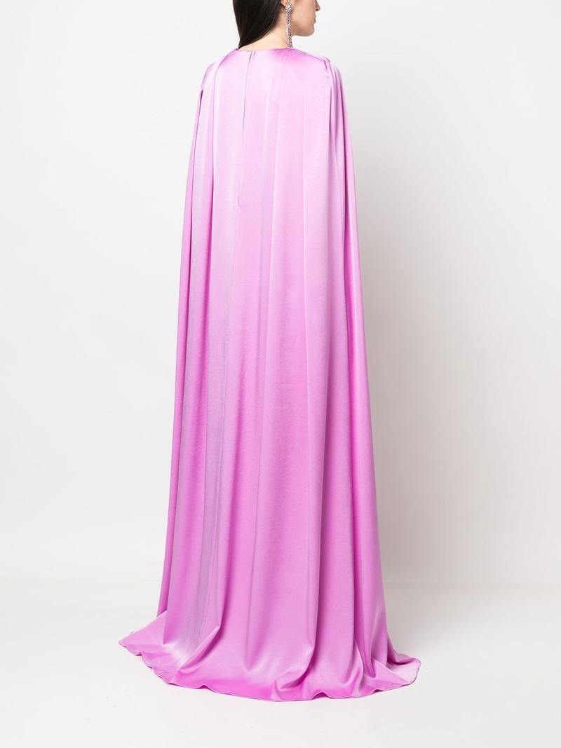 V-neck cape gown 4