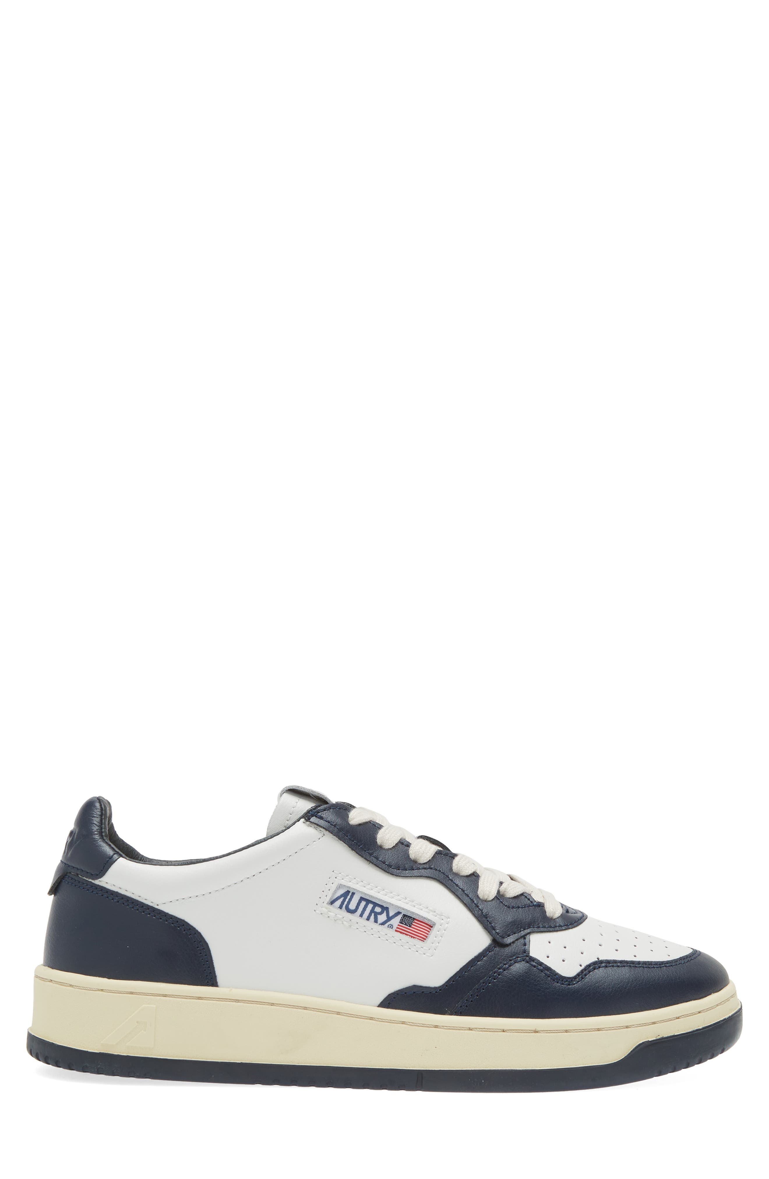 AUTRY Medalist Low Sneaker in Wht/blue at Nordstrom - 3
