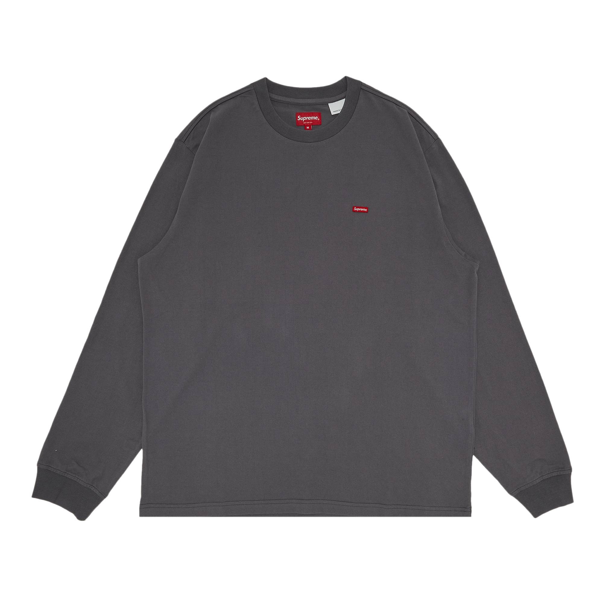 Supreme Small Box Long-Sleeve Tee 'Charcoal' - 1