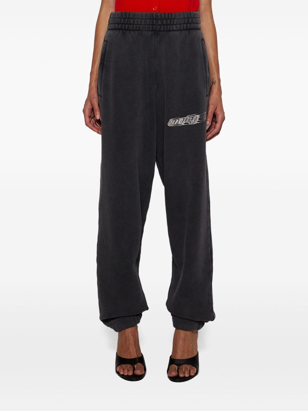 logo-print track pants - 3