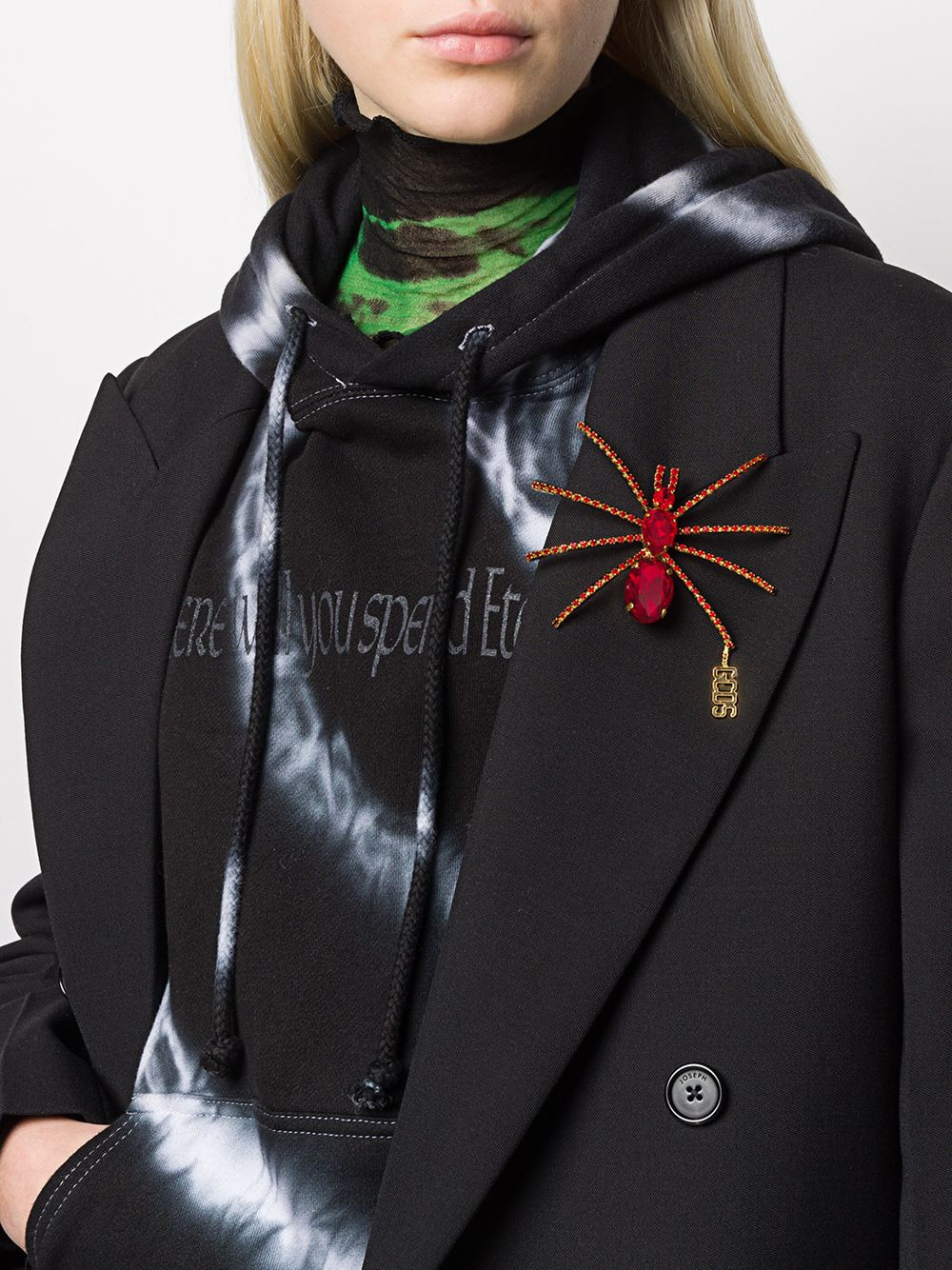 crystal spider brooch - 2