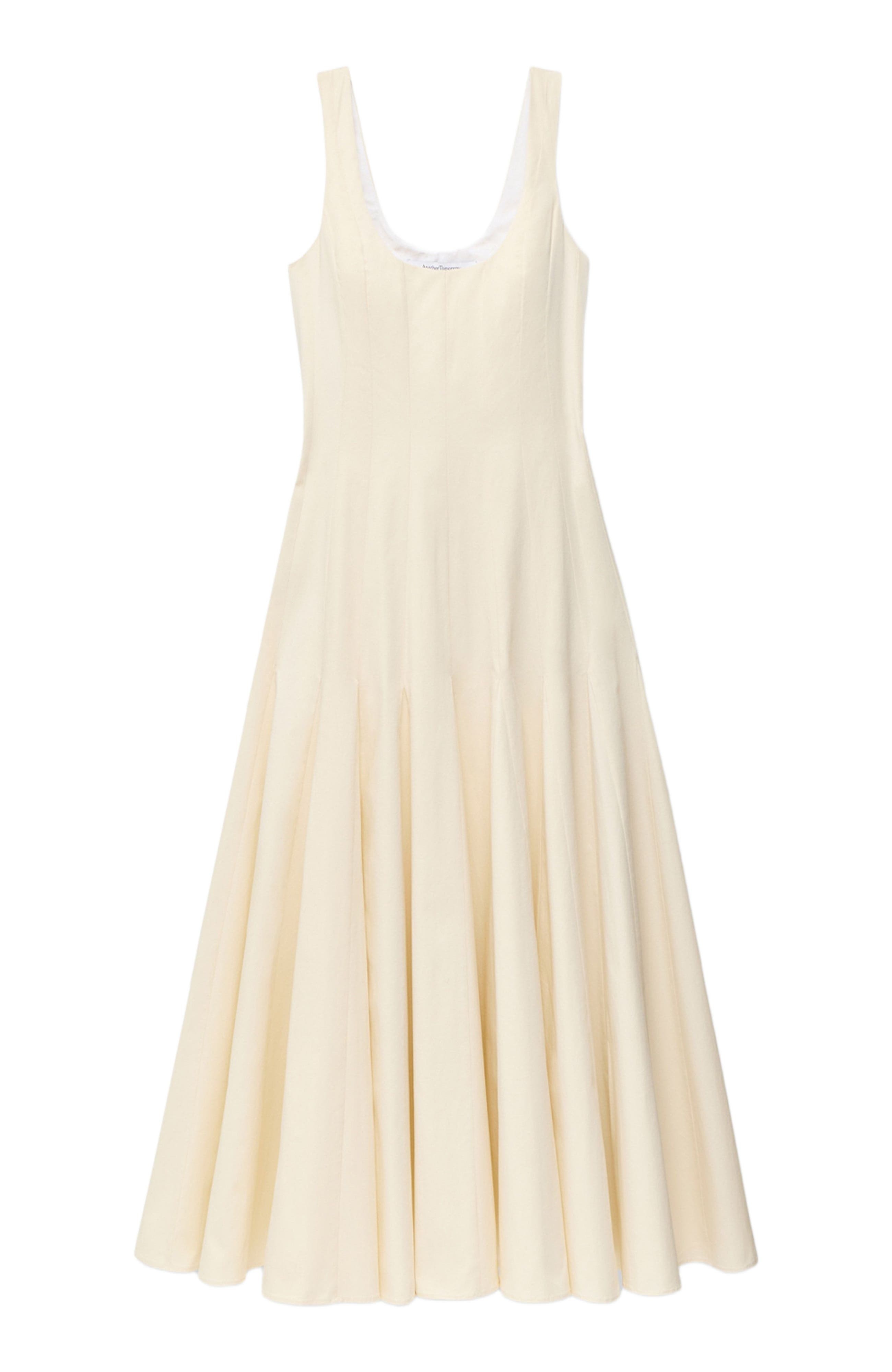 Another Tomorrow Tank Flare Dress in Off White at Nordstrom - 5