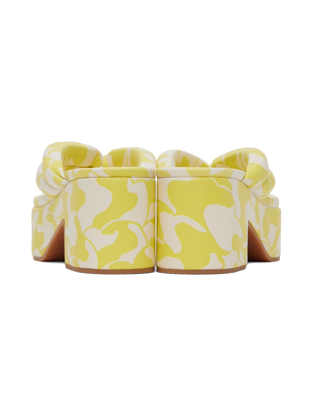 Dries Van Noten Yellow Platform Thong Sandals