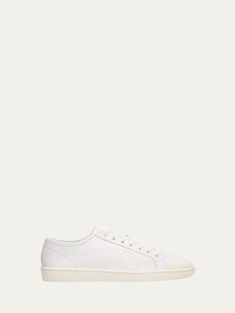 Men's Gym Leather Low-Top Sneakers - 1