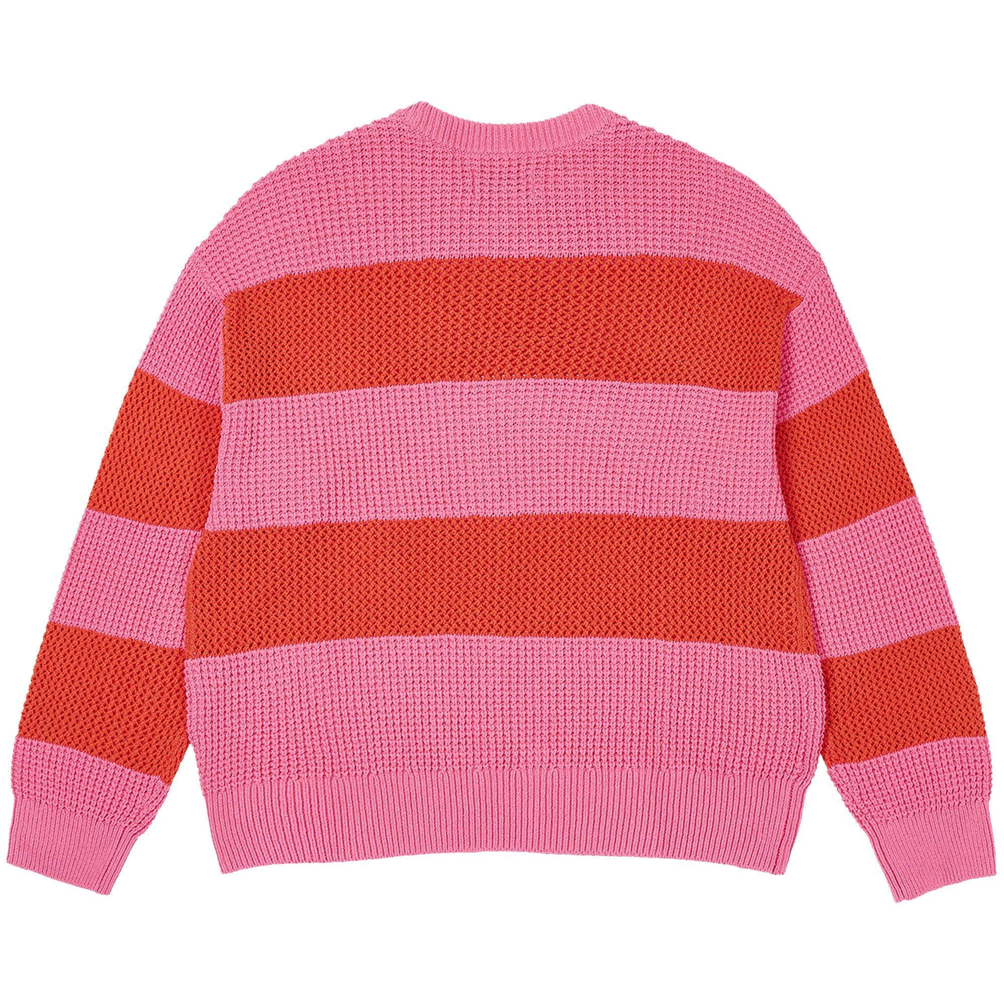 Palace Open Stripe Knit 'Pink/Orange' - 2