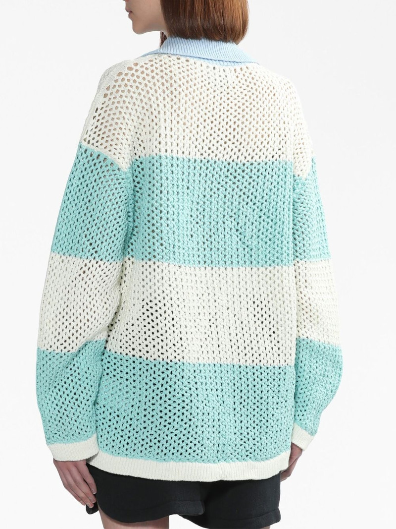 three-tone cotton polo collar 4
