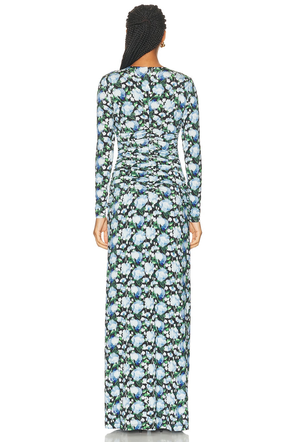 Long Sleeve Ruched Gown - 3