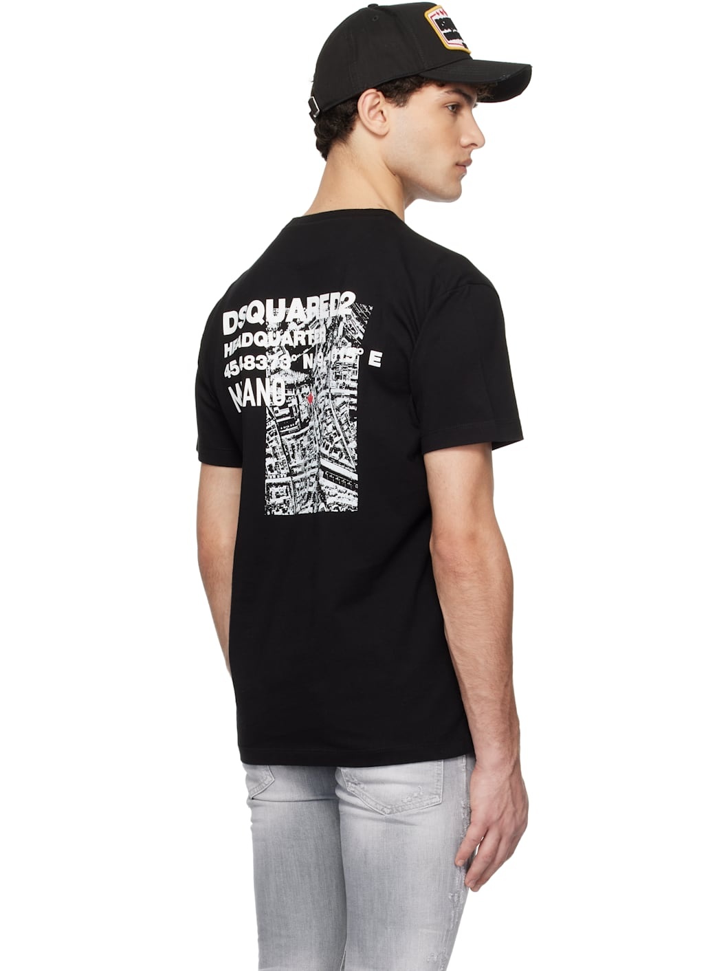 Black Ceresio Map Cool Fit T-shirt - 3