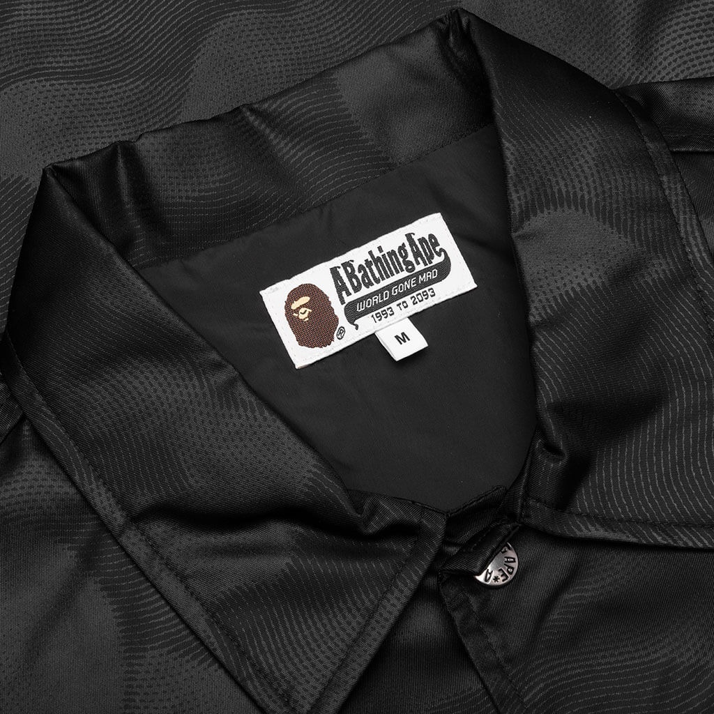INK CAMO COACH JACKET - BLACK - 3