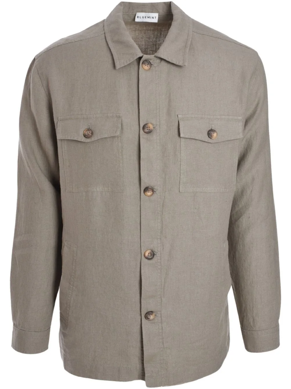 linen overshirt - 1