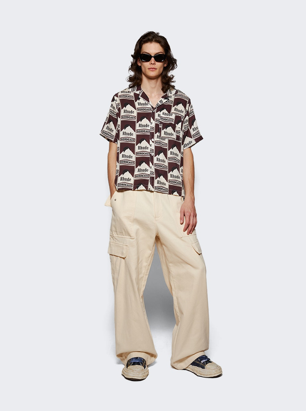 Moonlight Bordeaux Shirt Maroon And Off White - 2