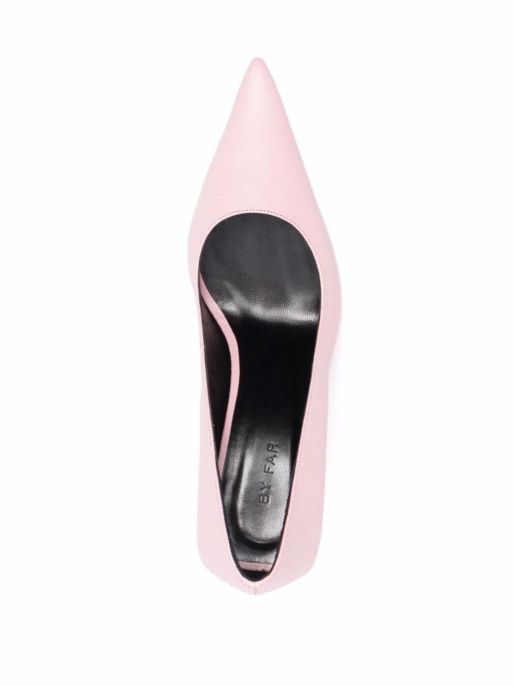 pebbled-texture pointed-toe pumps - 4