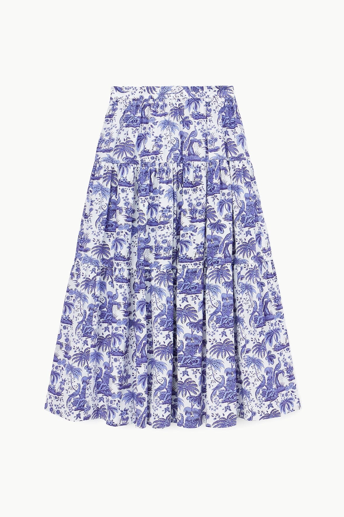 STAUD STAUD SEA SKIRT BLUE TOILE | REVERSIBLE