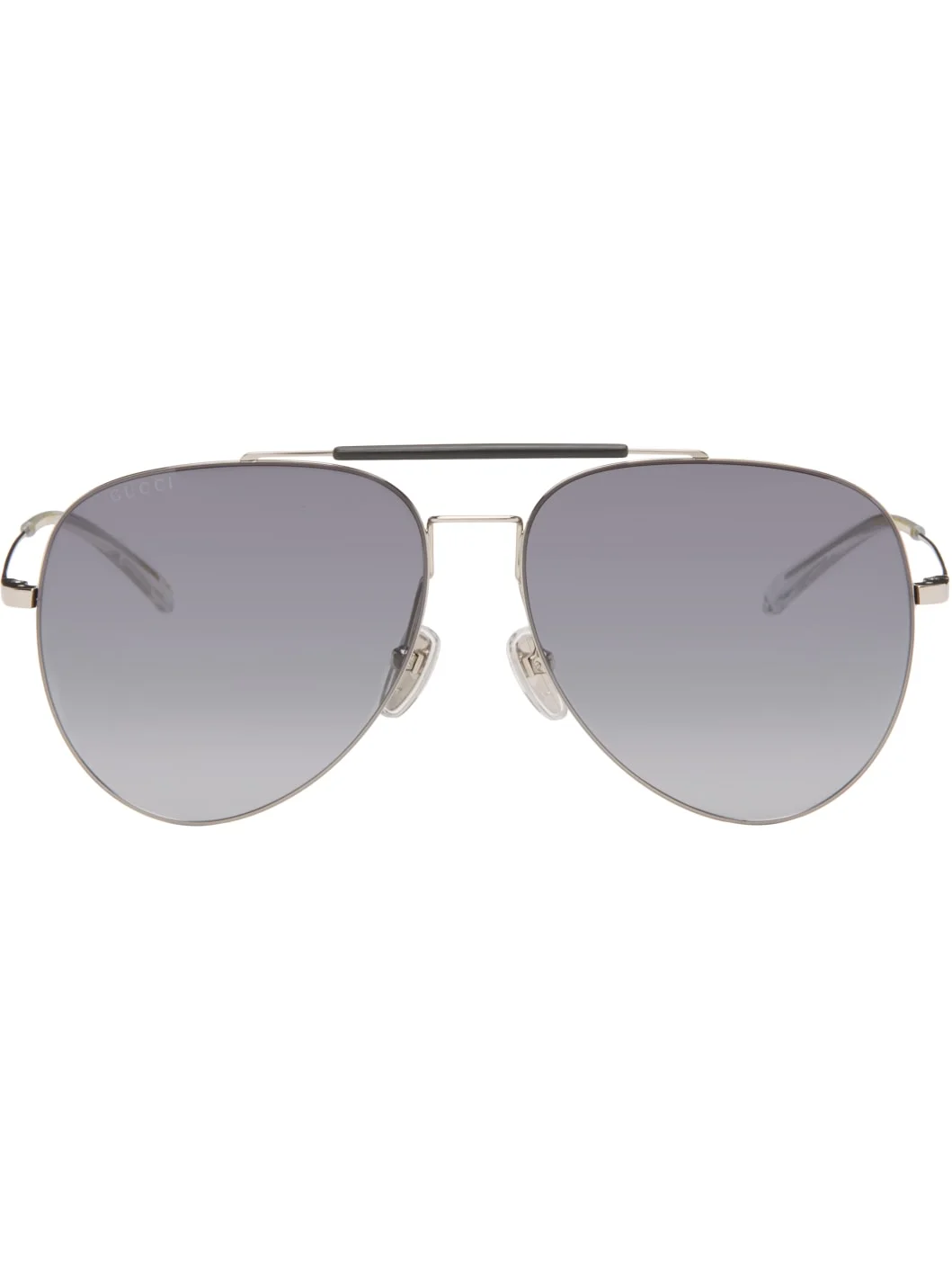 Silver Emblem Pilot Navigator Sunglasses - 1