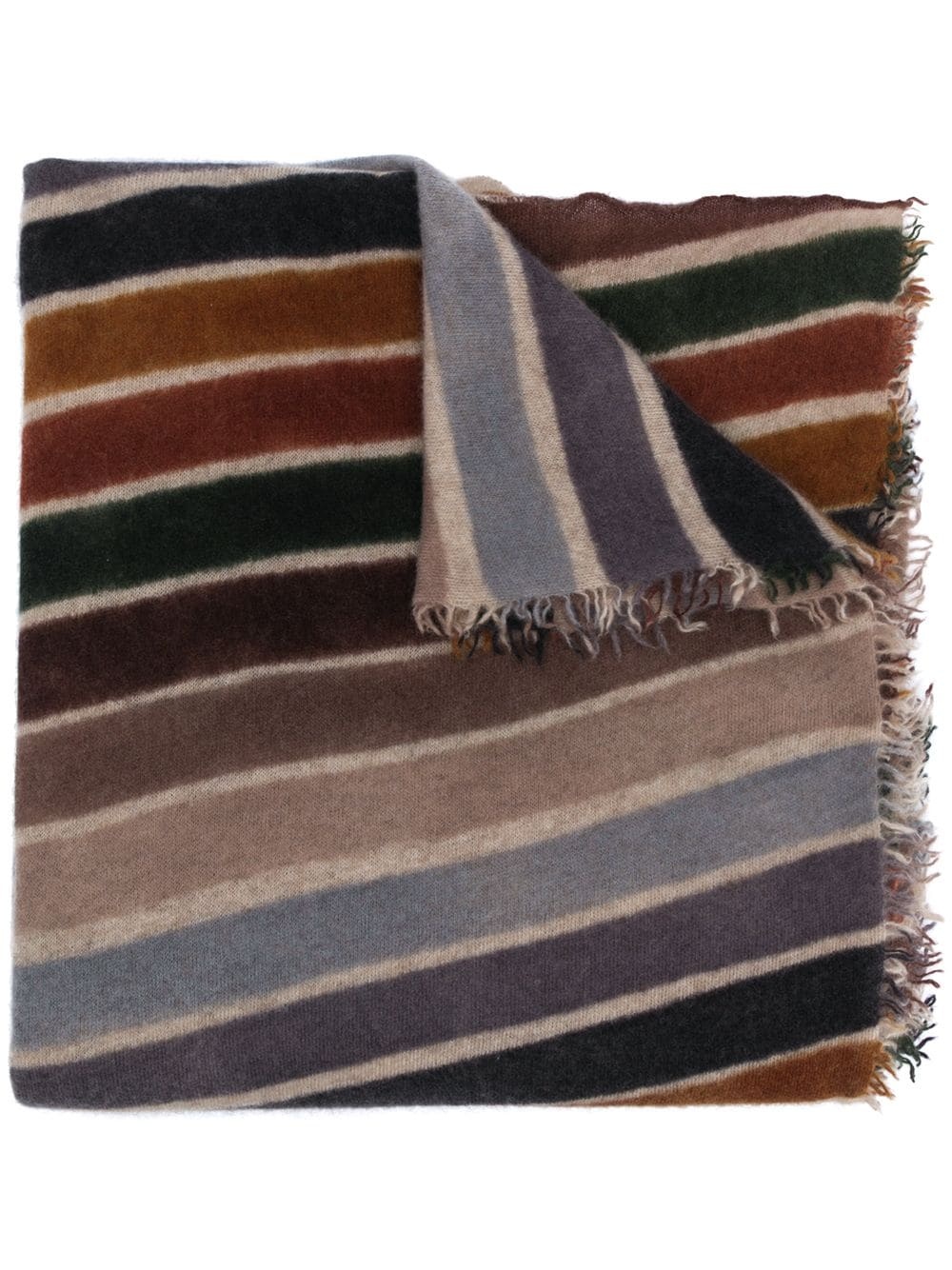 striped pattern scarf - 1