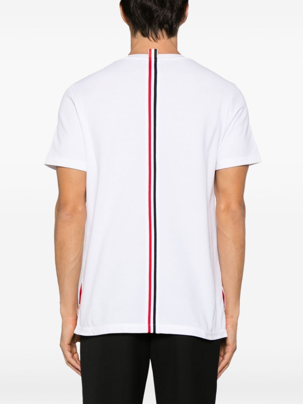Center-Back Stripe Piqué Tee - 4
