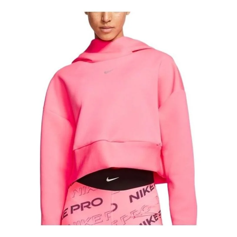(WMNS) Nike Pro Fleece Pullover Hoodie 'Pink' CJ3592-679 - 1