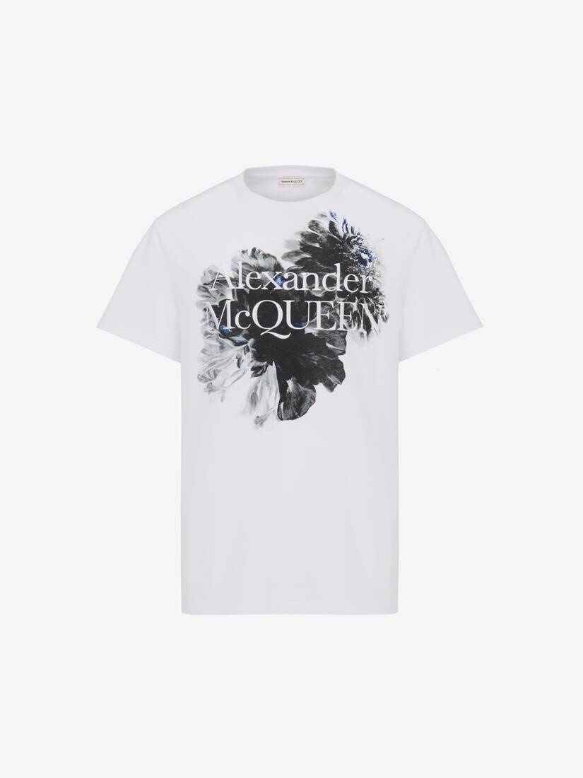 Men's Dutch Flower Logo T-shirt in White/black - 1