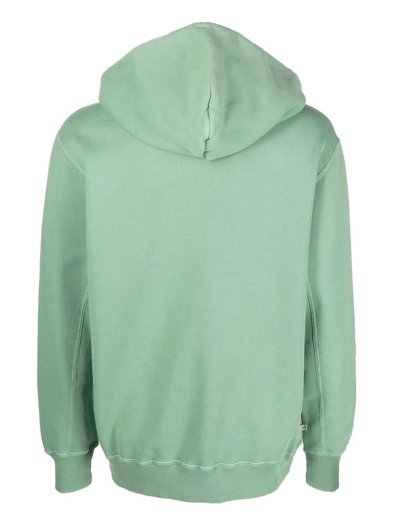 AUTRY logo-patch cotton hoodie outlook