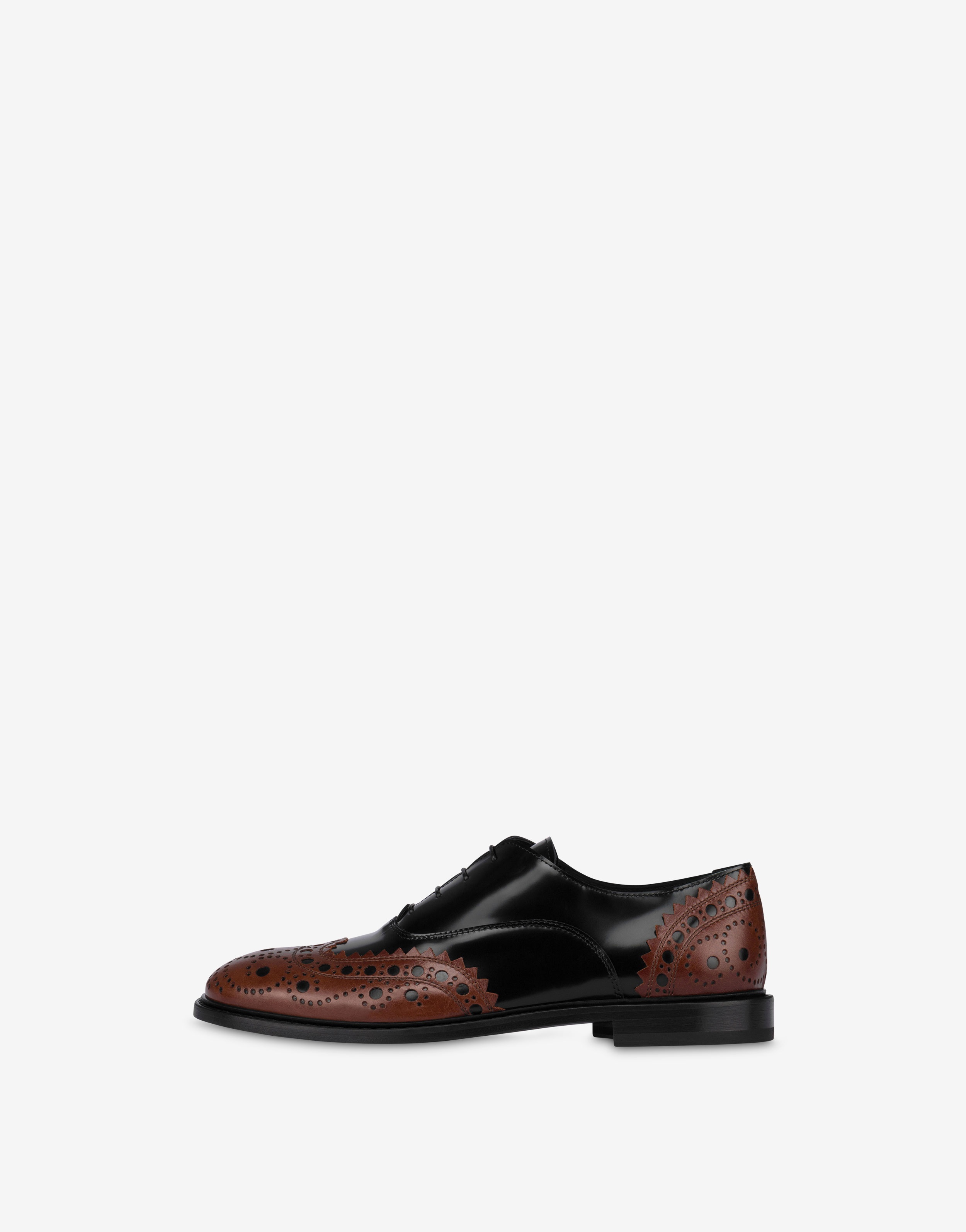 TWO-TONE CALFSKIN DERBY SHOES - 2