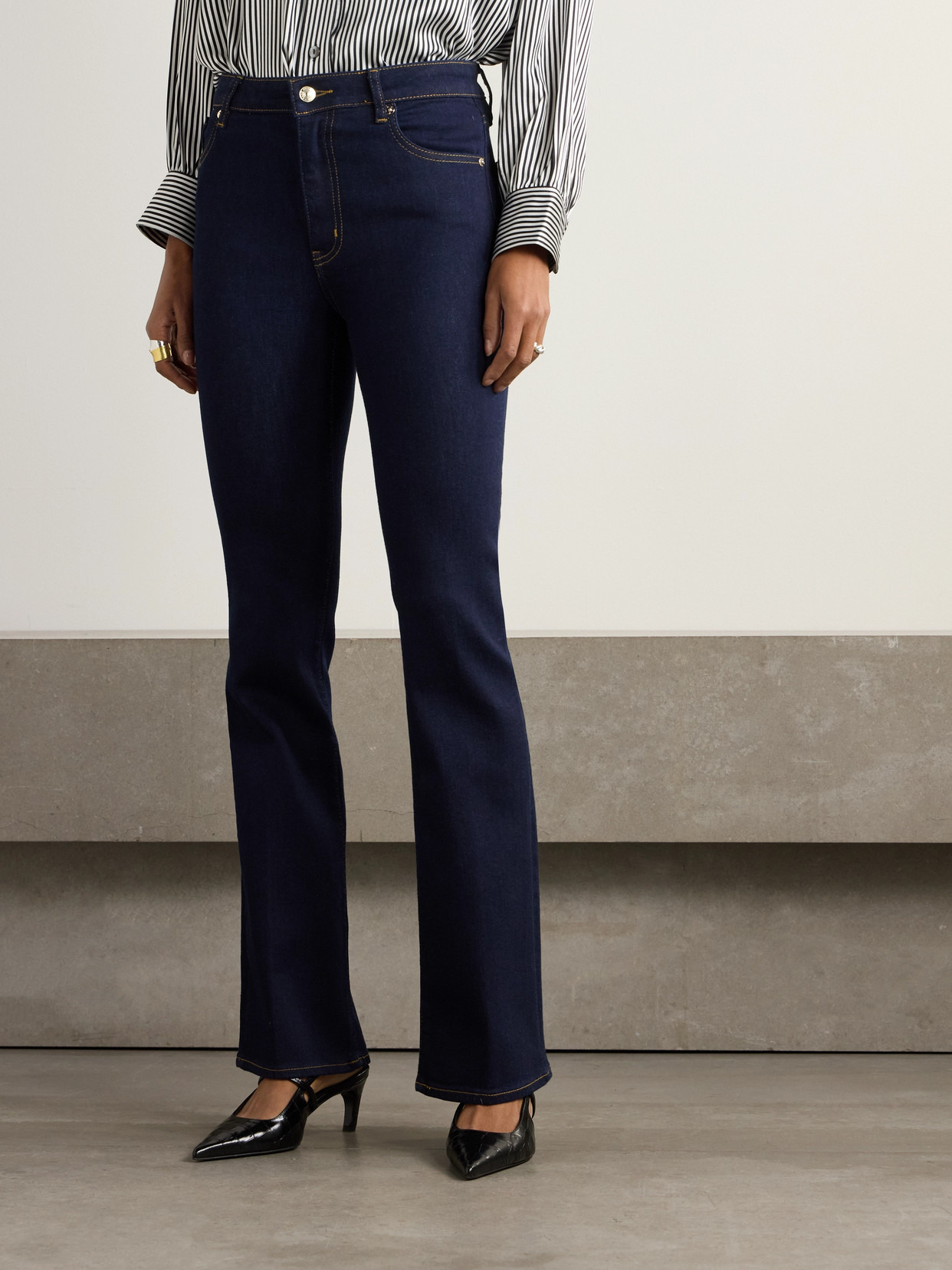 Reboot Super Stretch High-rise Bootcut Jeans - 4
