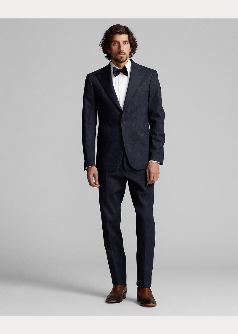 RRL by Ralph Lauren Slim Fit Indigo Denim Tuxedo Trouser outlook