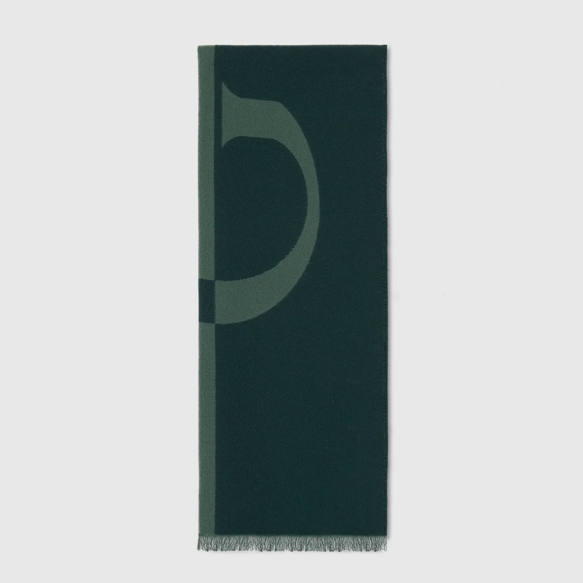 Wool scarf with Gucci logo - 1