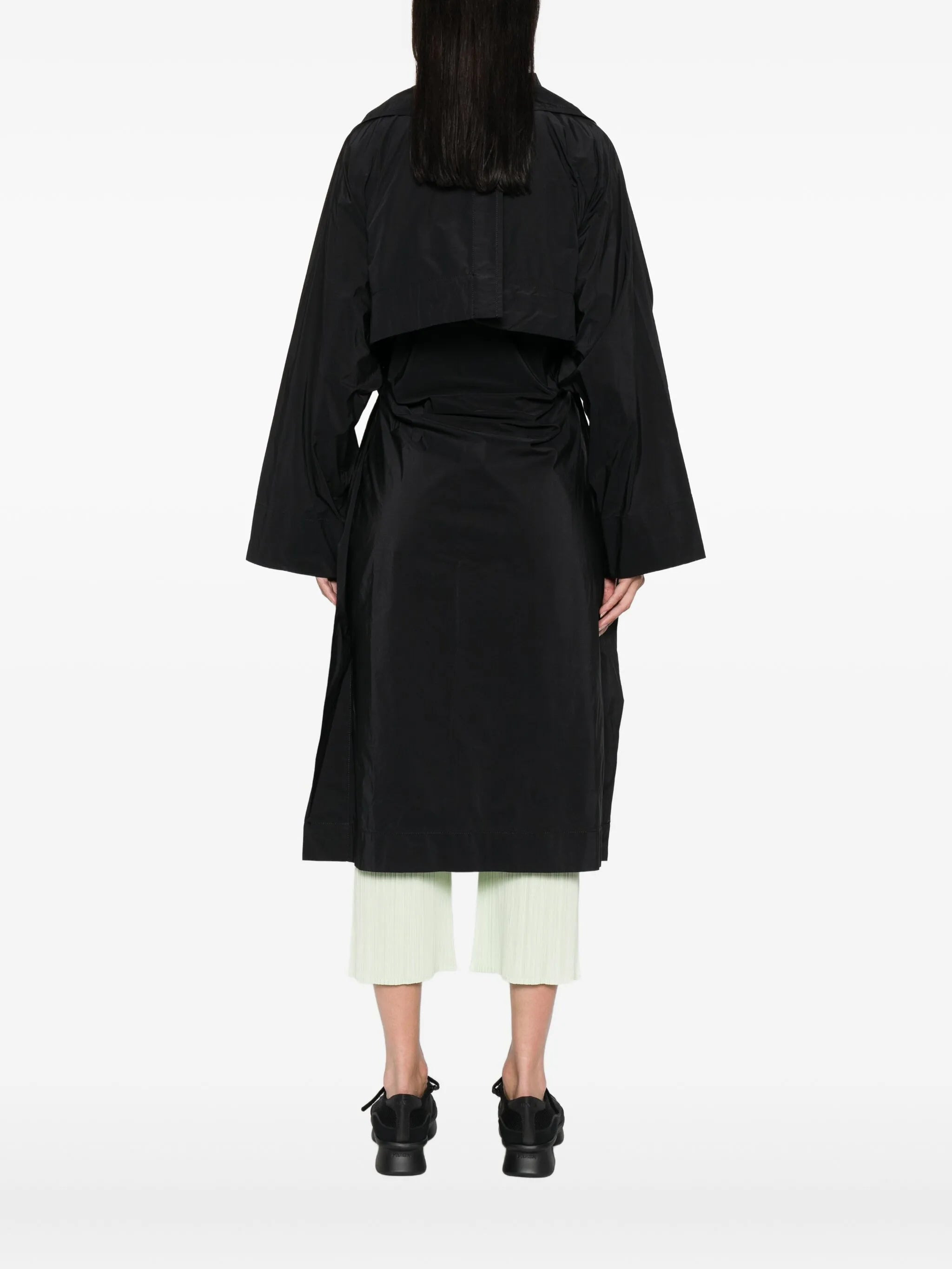 belted trench coat - 4
