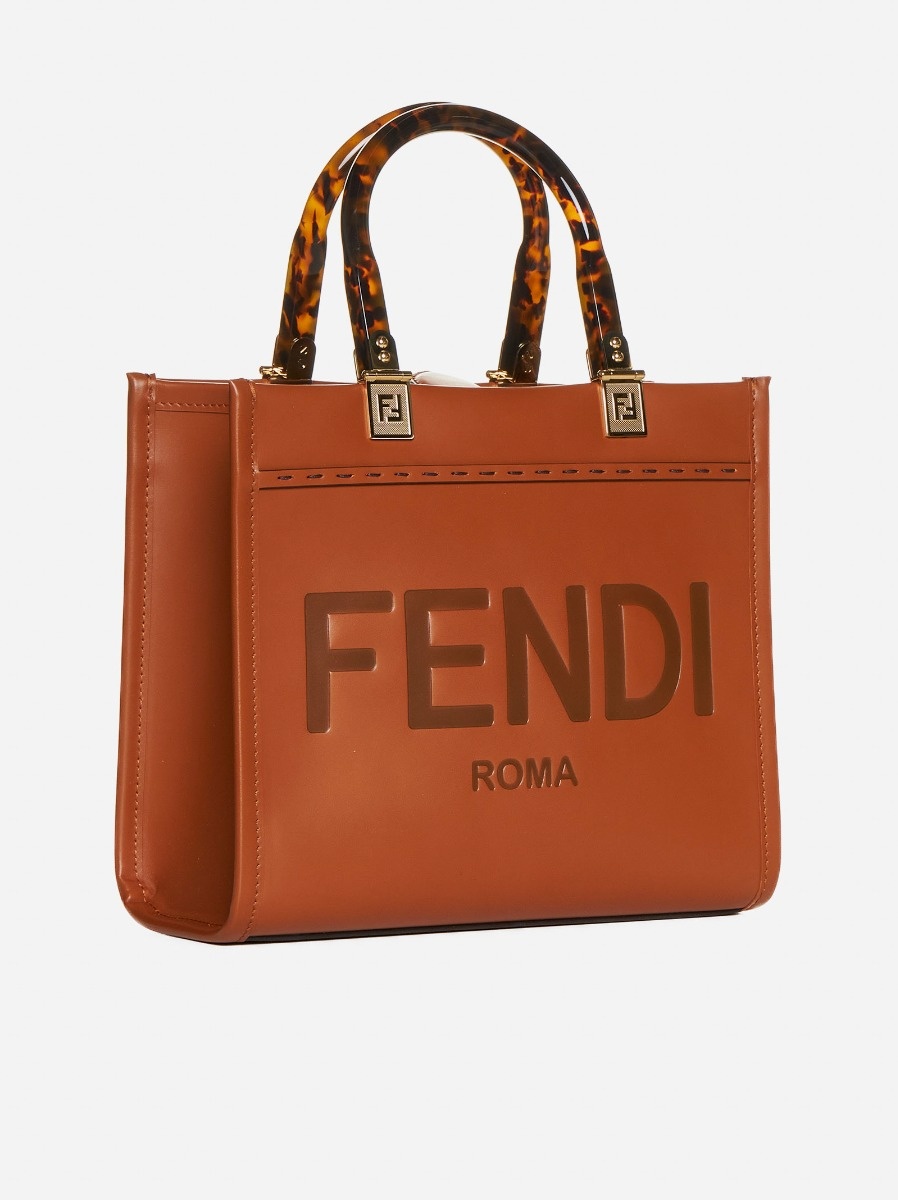 Fendi Sunshine leather small tote bag - 3