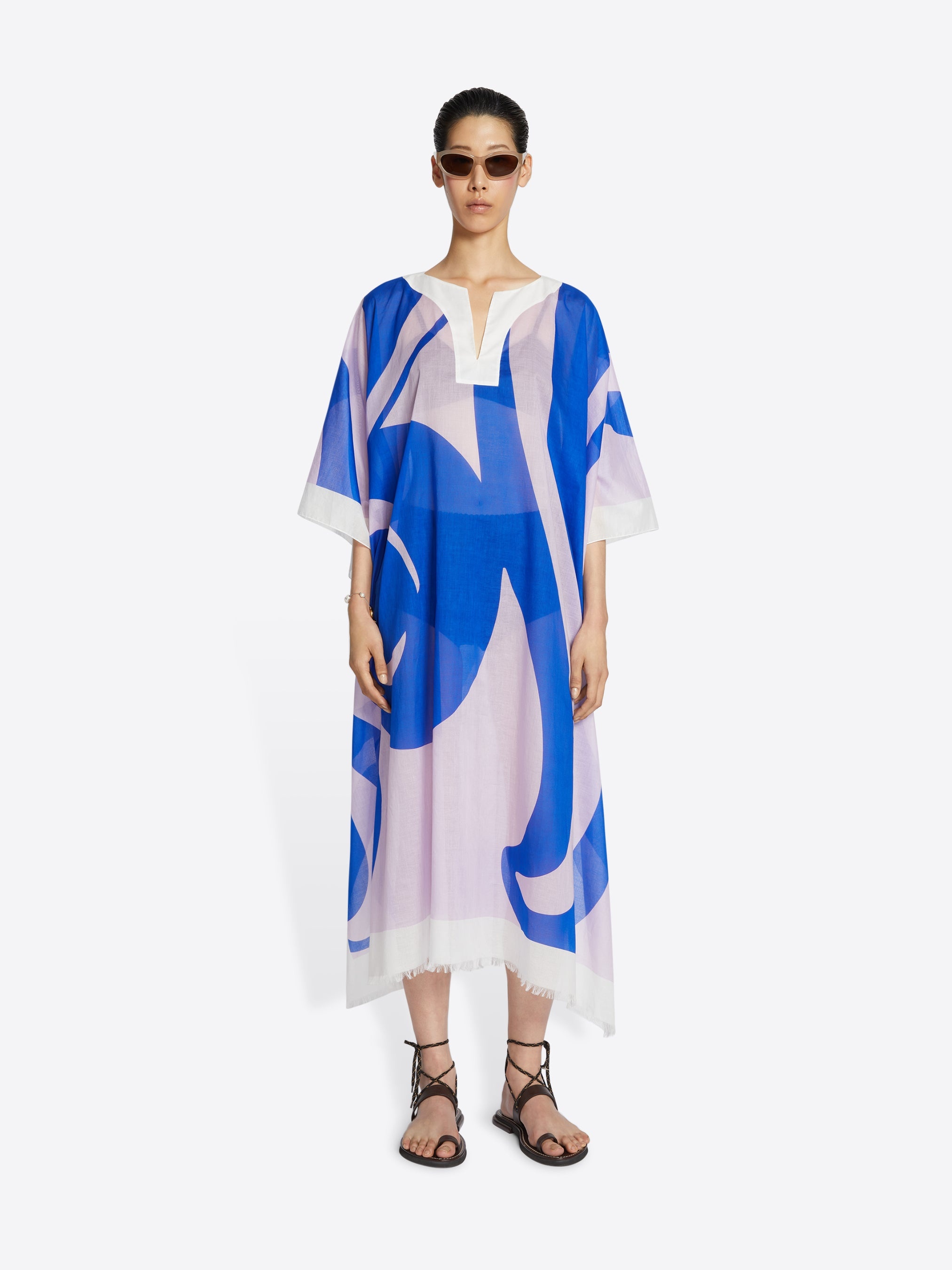 ワンピース DRIES VAN NOTEN PRINTED COTTON KAFTAN Printed cotton kaftan in multicoloured - Dries Van Noten