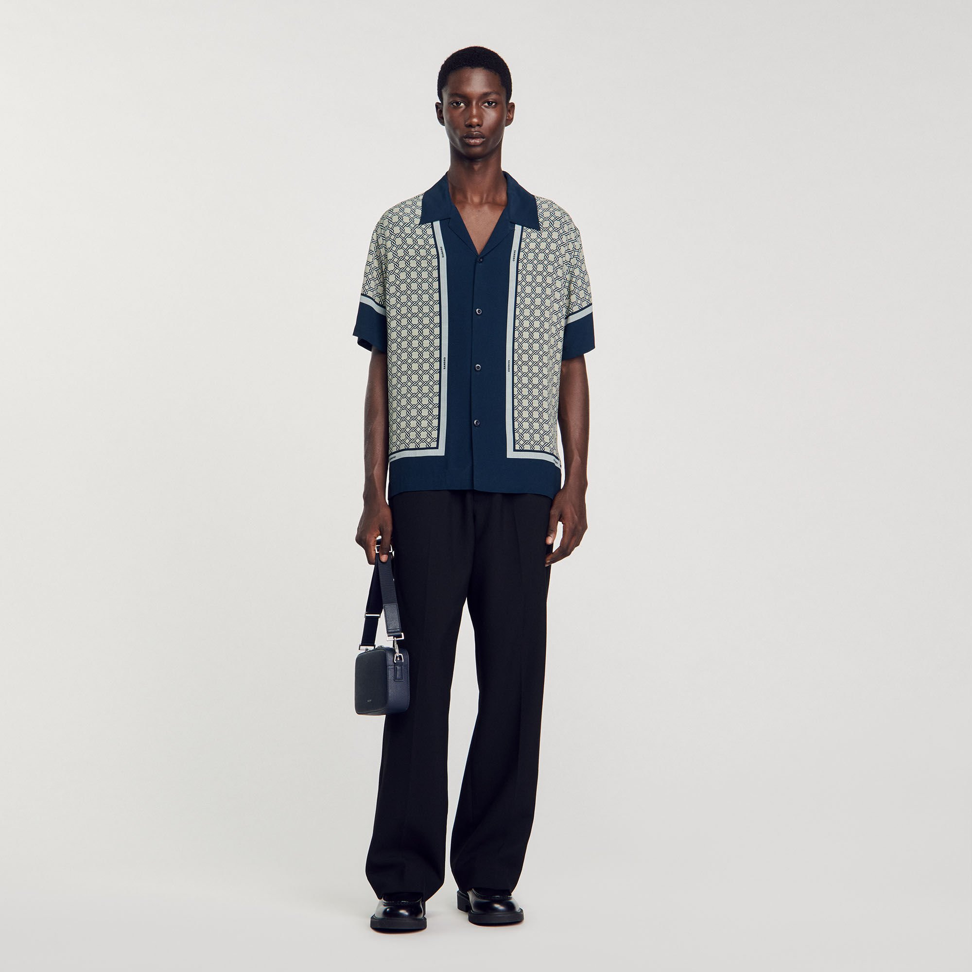 SHORT-SLEEVED PATTERNED SHIRT - 1