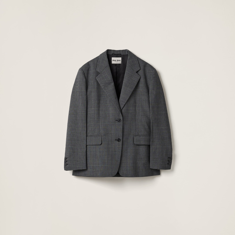 Single-breasted Prince of Wales check jacket - 1