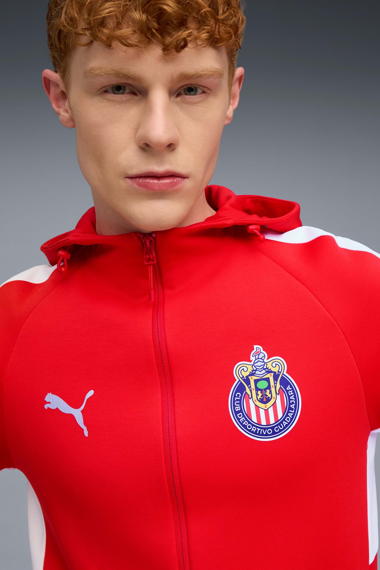 CD Guadalajara EVOSTRIPE Hooded Jacket Men - 7