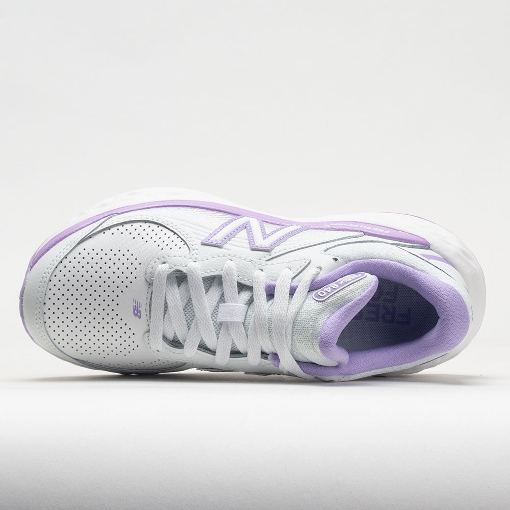 New Balance Fresh Foam X 840v1 Leather Women's White/Lilac Glo - 3