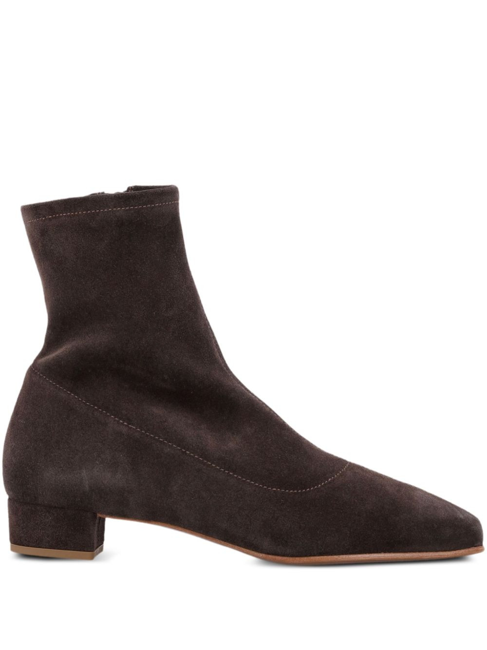 suede zip ankle boots - 1